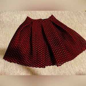 Maje Red Midi Skirt, size 1